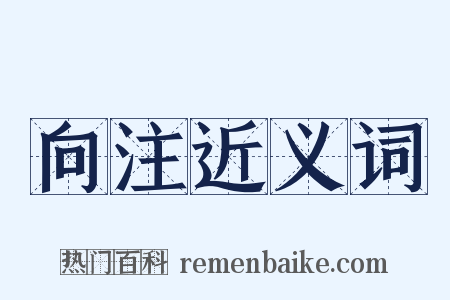 向注近义词是什么意思的图片